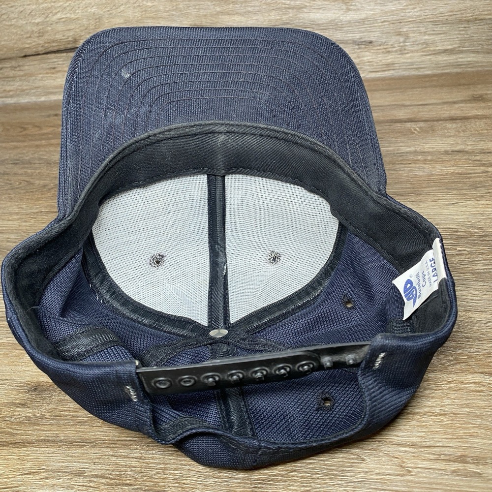 Vintage USS Cowboys Scrambled Egg Brim Snapback Hat NFC East Made In USA sz Lrg - Picture 11 of 12